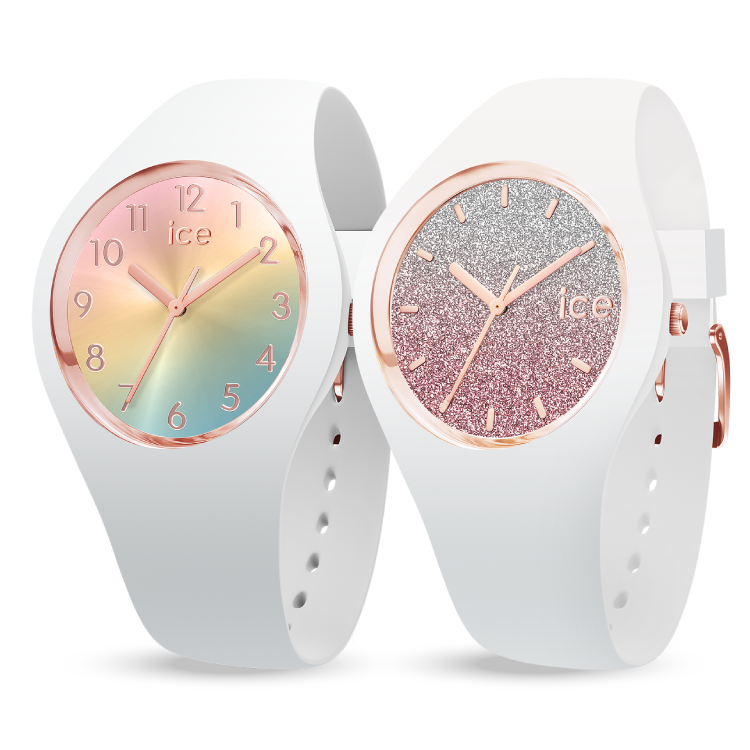t*n様 ice watch ホワイト マルチカラー デジタル腕時計 アイスウォッチからデジタルモデル第2弾「アイス デジットレトロ