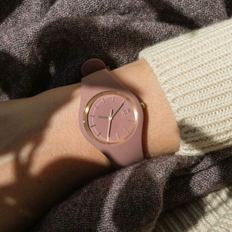 ice watch ice glam brushed ピンク ICE glam brushed - フォールローズ - スモール | アイス