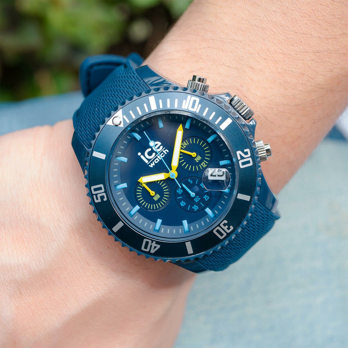 アイスウォッチ 腕時計 クロノグラフ メンズ ラージ ダークブルー Dark ローズゴールド 020621 ice クロノ chrono Rose-Gold アイス blue ICE watch