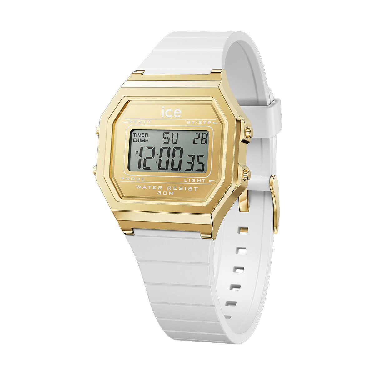 アイスウォッチ2023年新作コレクション　レディースホワイトデジタル腕時計 022049