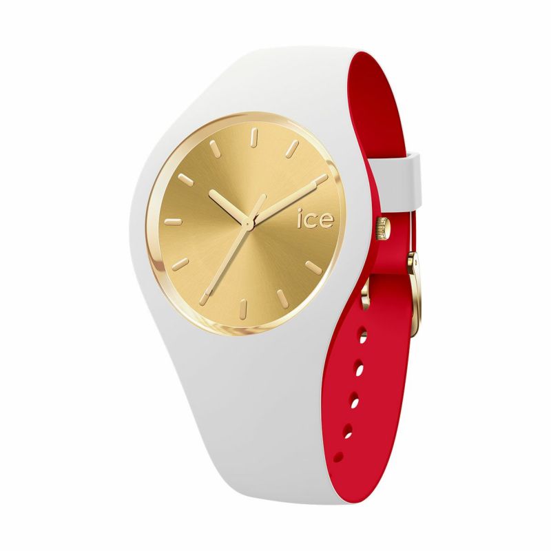 Ice Watch ホワイトゴールド 限定版 時計 ICE digit explorer - マジカルホワイトゴールド - スモール