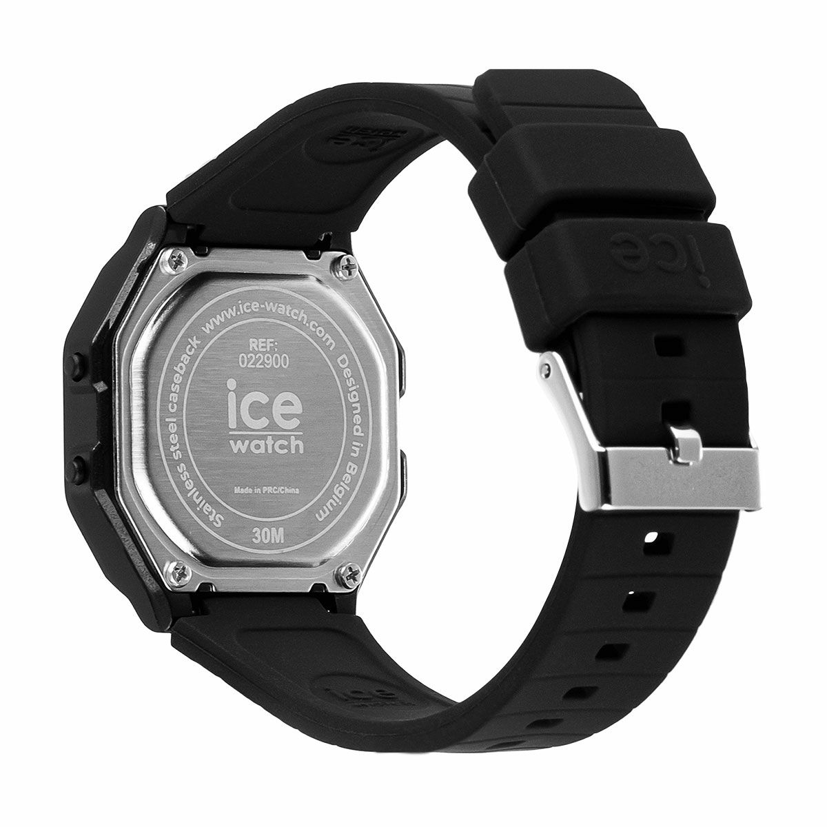 ice watch / クォーツ腕時計/アナログ/ラバー/BLK/BLK/021 047 ICE digit retro - ブラック - スモール