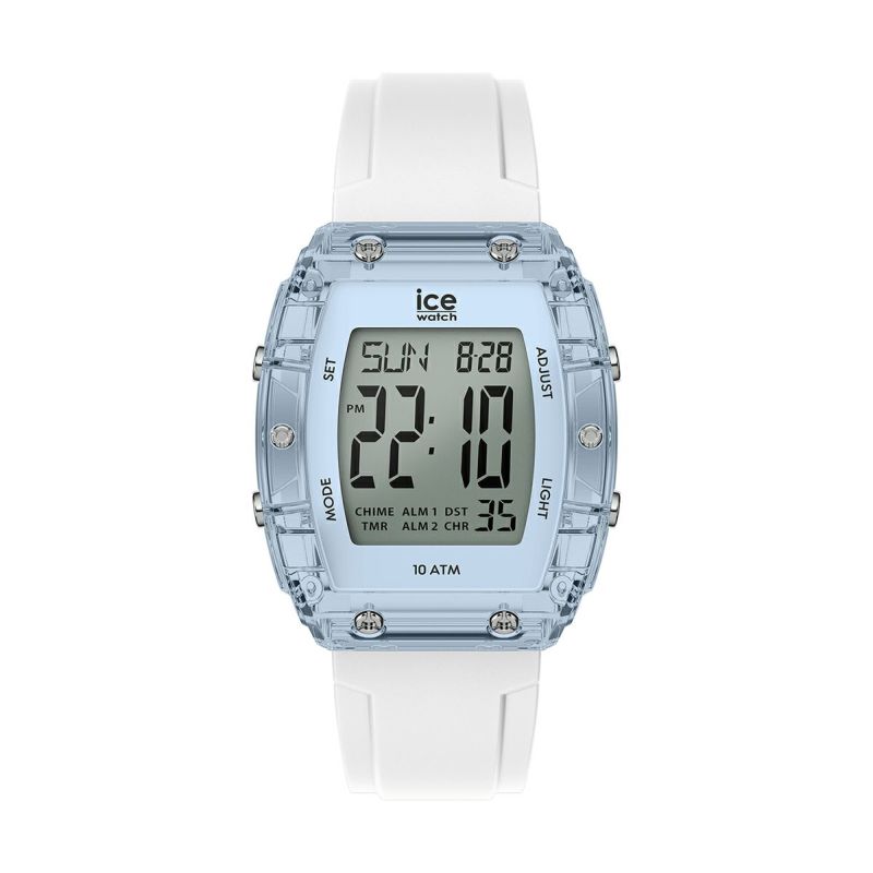 ice watch lCE BOLIDAY クリアブルー ICE digit boliday - ホワイト - クリアブルー - シルバー